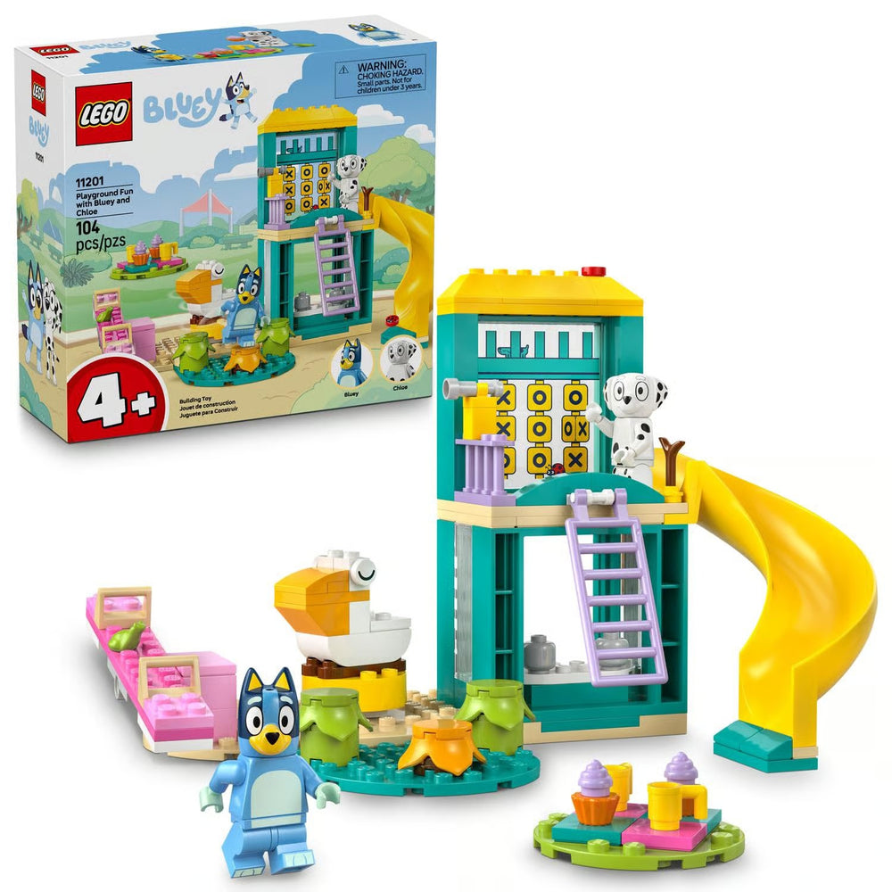 LEGO Bluey Playground Fun with Bluey and Chloe Building Set Multi 104 pc -F7-0092