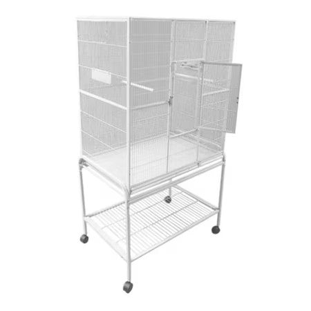 A and E Cage Co. Wrought Iron Flight Cage-Black - M14 - 72