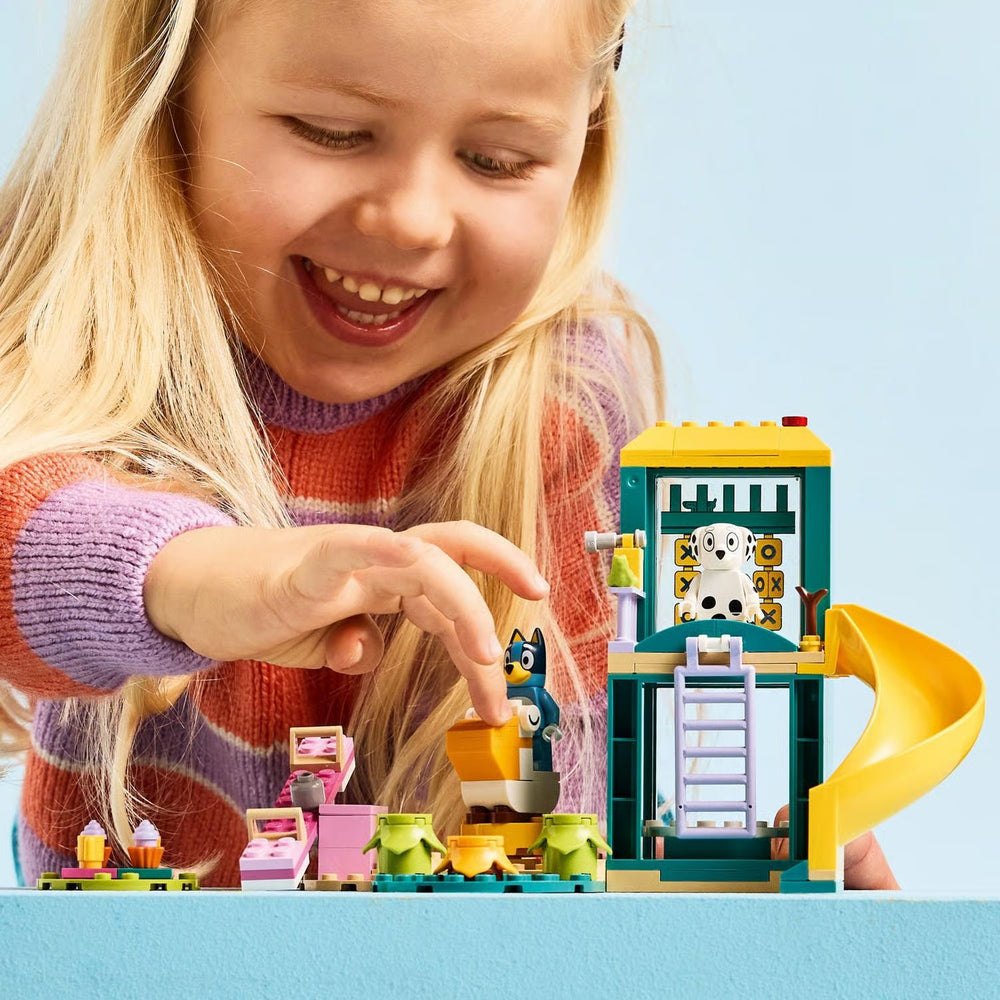 LEGO Bluey Playground Fun with Bluey and Chloe Building Set Multi 104 pc -F7-0092