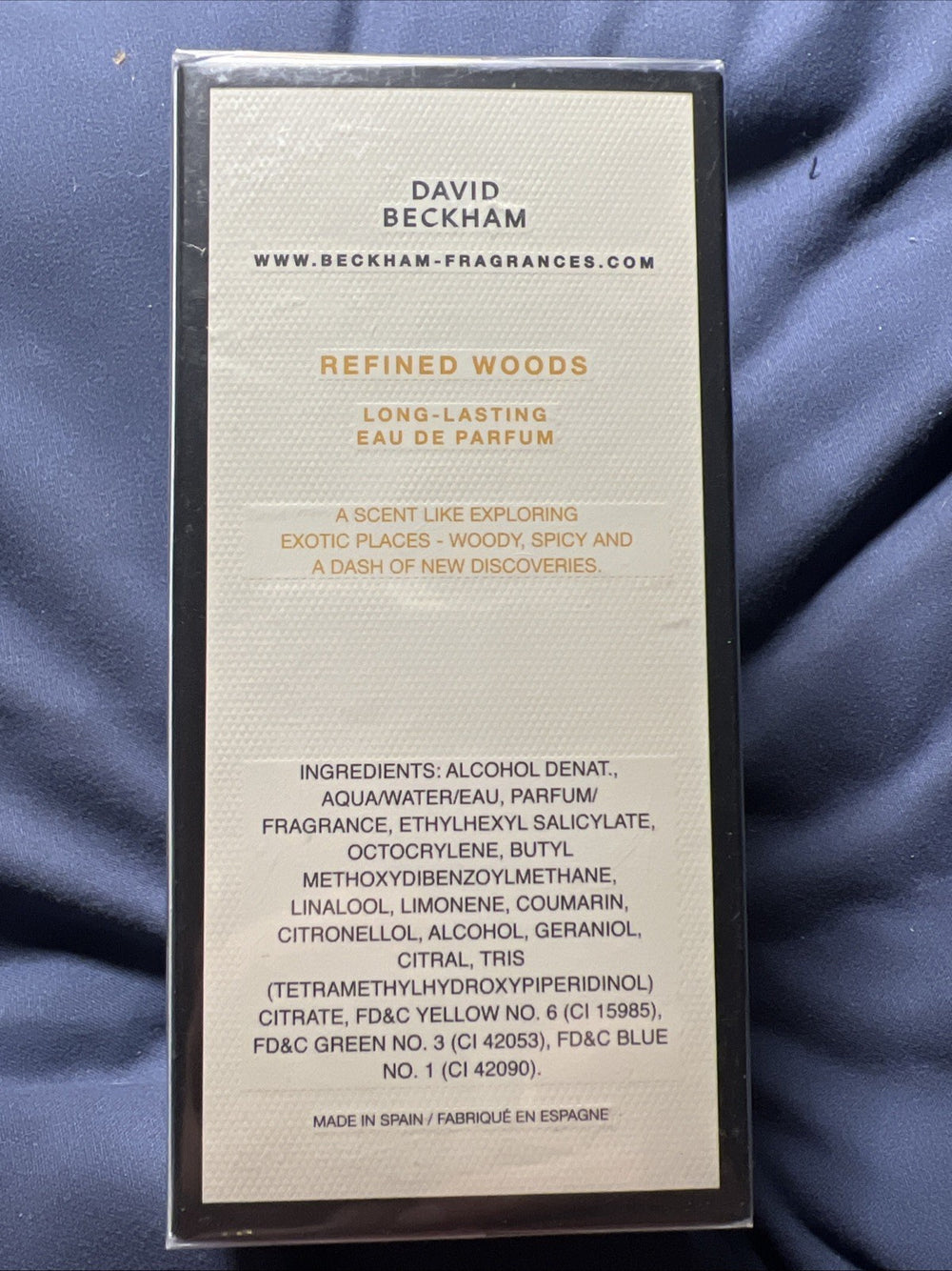 Refined Woods by David Beckham 3.3 Oz EDP Cologne for Men New in Box  R -F3-0710