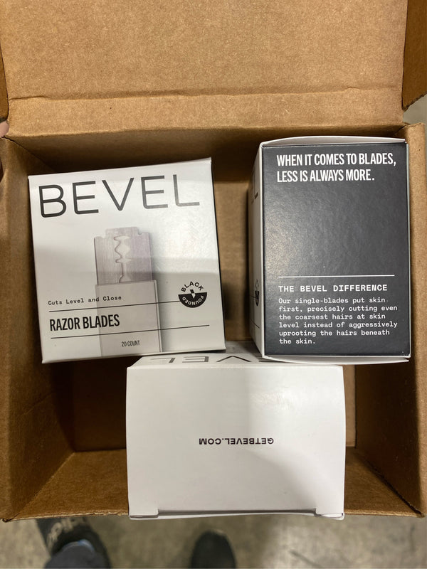 Lot of 3 - Bevel 20 Count Razor Blades - B8 - 562