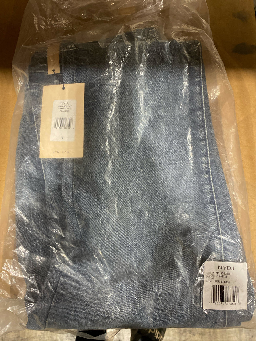 NYDJ Womens Sheri Slim Jean Size 6 - G8 - 1886