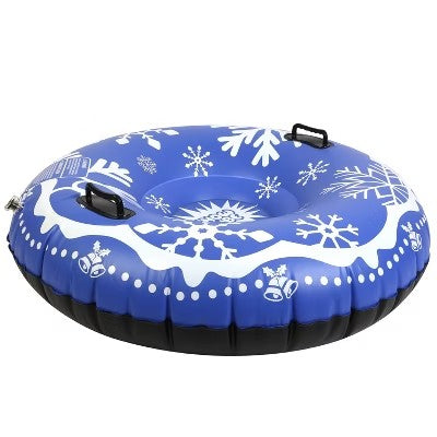 iMountek"47" Inflatable Snow Tube for Kids & Adults, Heavy Duty 0.6mm, Dual Handles, 374lbs Capacity"Blue - F13 - 1790