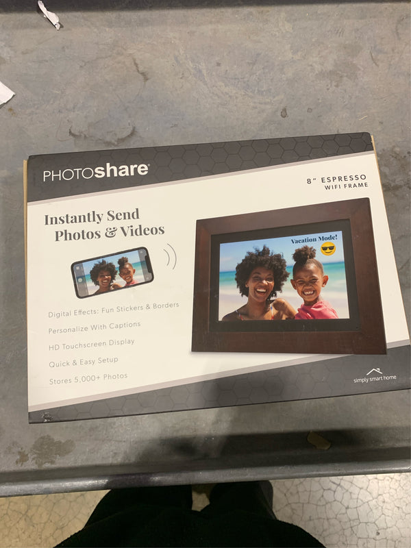 Simply Smart Home PhotoShare Friends and Family 8" Smart Digital Photo Frame -F12-0929 -F12-0931 -F12-0935 -B7-1171