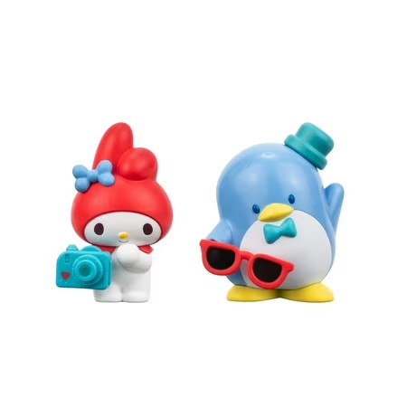 Hello Kitty and Friends - 2 inch 2 Figure Pack - Rainbow Vibes - Tuxedosam Sunglasses, My Melody Camera - F8 - 1909