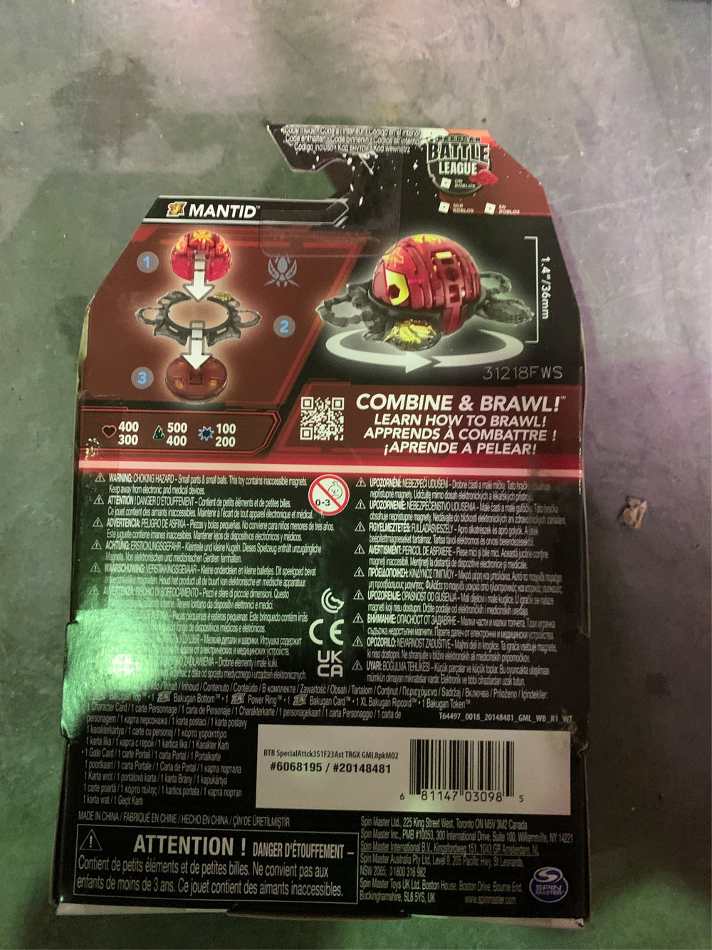 Bakugan Street Brawl Special Attack Mantid Figure (Target Exclusive) -K7-0068