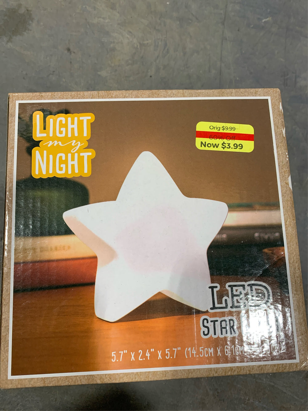 Home Essentials LED Star Light Table Decor -B14-1348