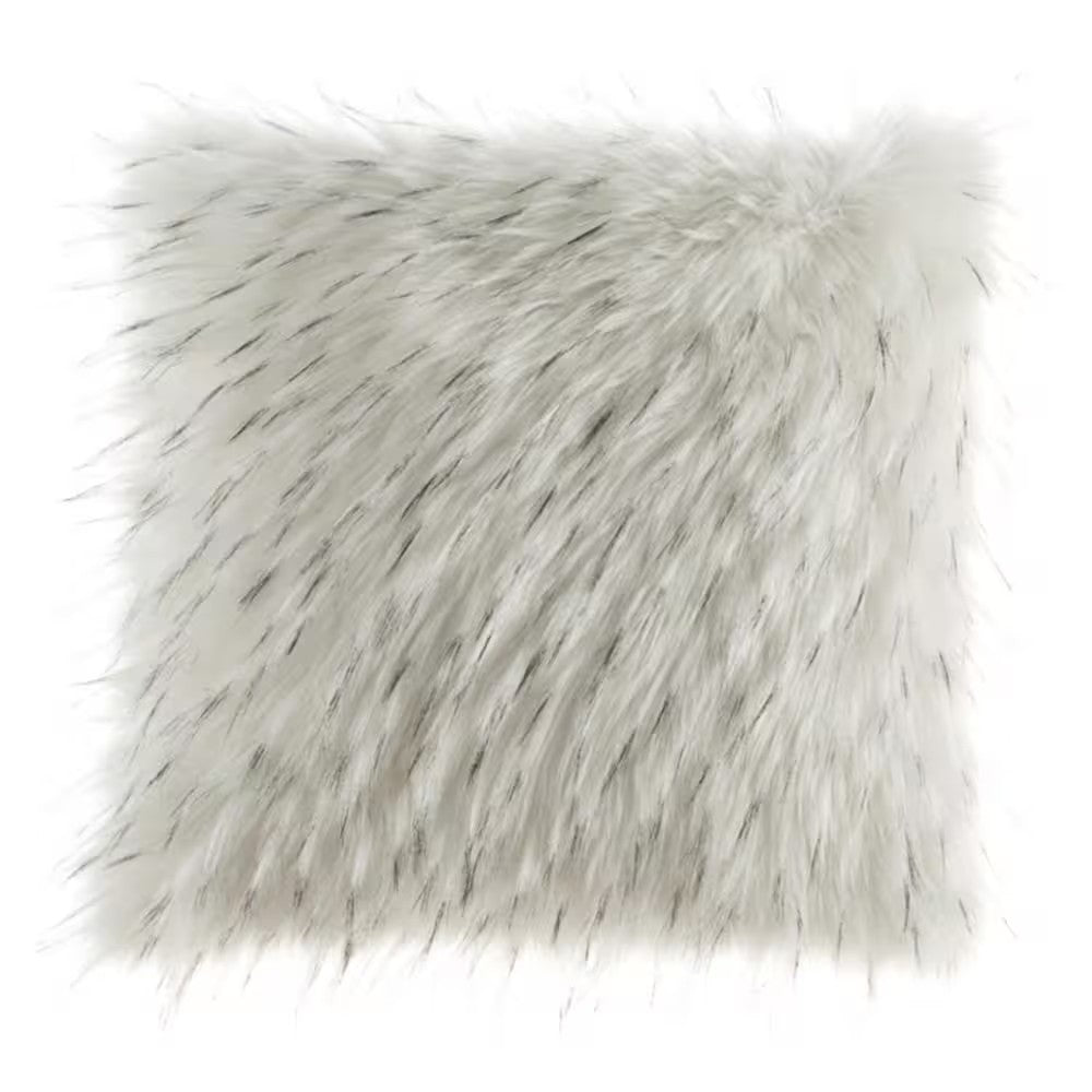 Calisa White Animal Print Polyester 20 in. L x 20 in. W Pillow - F12 - 1114