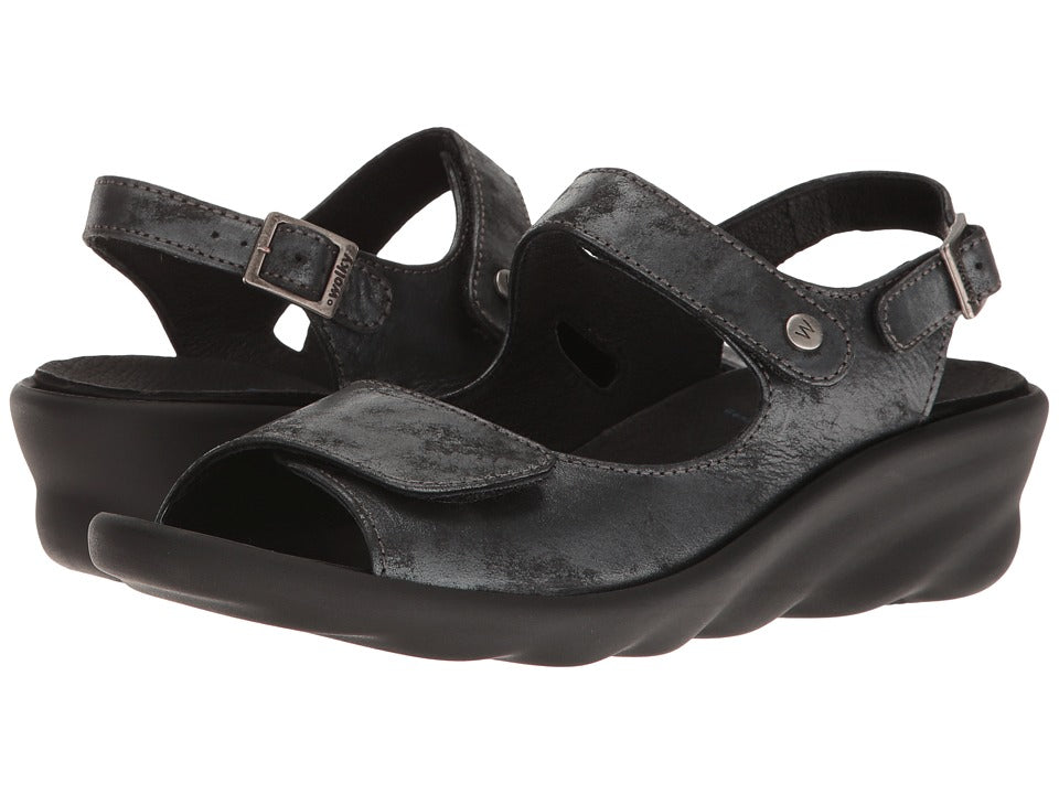 Wolky Comfort Sandals Black Scala 8 - Size 42 - B12 - 620