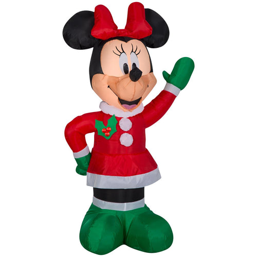 Disney Airblown LED Minnie in Winter Outfit 4 ft.