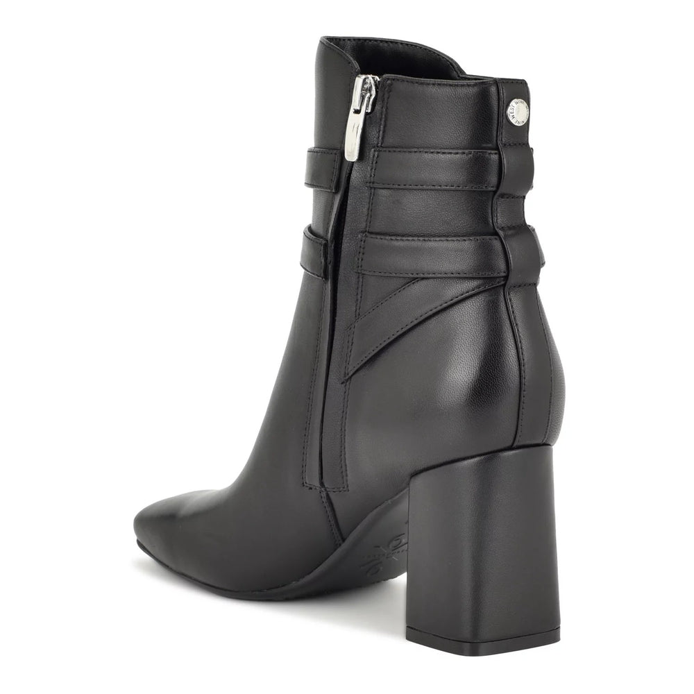 Nine West Quena Women's 9X9 Suede Block Heel Dress Boots size 10m -K14-0310