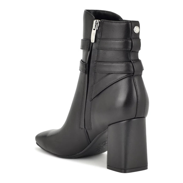 Nine West Quena Women's 9X9 Suede Block Heel Dress Boots size 10m -K14-0310