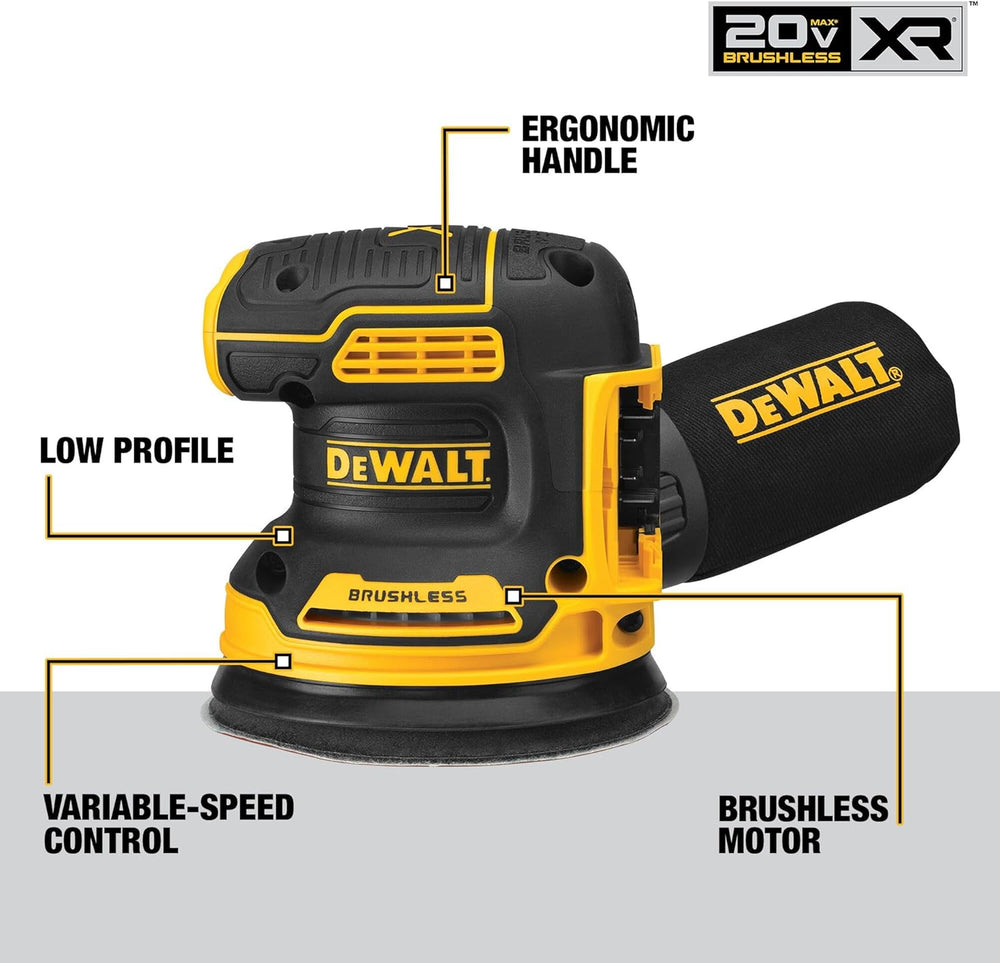 DEWALT 20V MAX Orbital Sander, Tool Only (DCW210B) - 1775