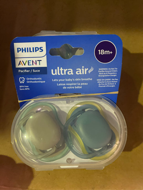 (Lot of 2) Avent Philips Avent Ultra Air Pacifier 18m+ 2 Pack - C5 - 383