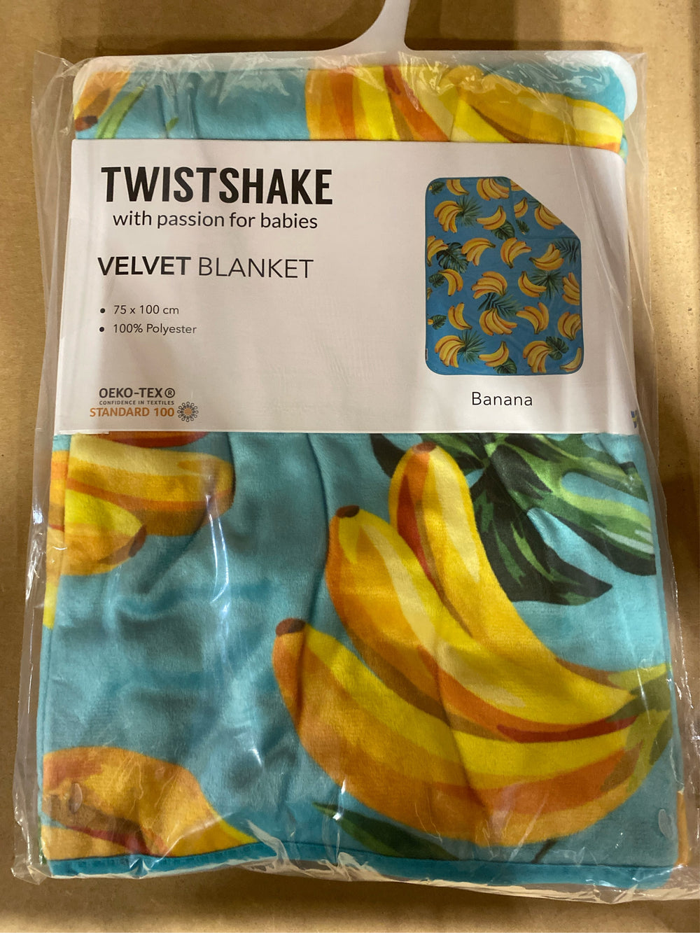 TwistShake Velvet Baby Blanket 75cm x 100cm - L12 - 1701