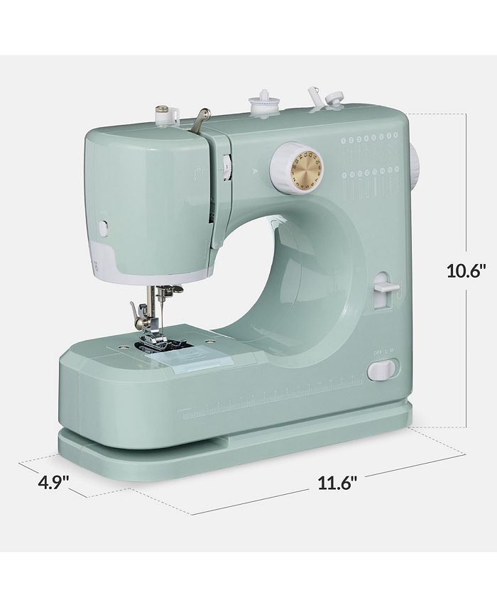 Best Choice Products 55-Piece Sewing Machine Kit for Beginners, w/ 16 Stitch Patterns, Double Stitching - Brown - F10 - 1063