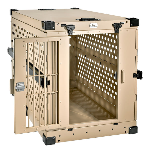 K9 KENNEL BOSS Large (41- 65-lb) Aluminum Dog Crate Indoor/Outdoor (3.56-ft L x 2.5-ft W x 2.85-ft H) - H7 - 869
