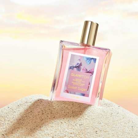 Glampton Sweet Sugar Shimmering Fragrance Mist Body Spray for Women, 3.4 fl oz - K3 - 1428