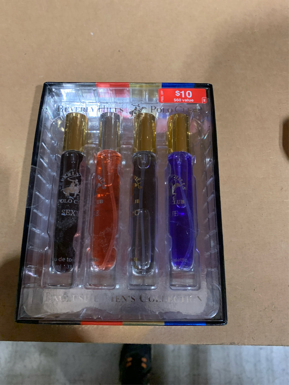 Beverly Hills Polo Club EDT Pen Spray Collection - Set of 4 Men's Fragrance Gift Set - Active, Sexy, Blaze and Blue Scent - Long-Lasting, Travel-Friendly Cologne for Men (10ml Each) -F6-0046