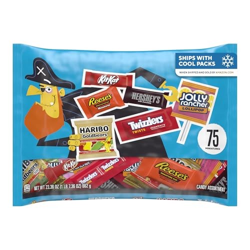 (Lot of 2) HERSHEY'S Chocolate and Sweets Assorted Halloween Candy Miniatures - 20.93oz/65pc - J8 - 1630