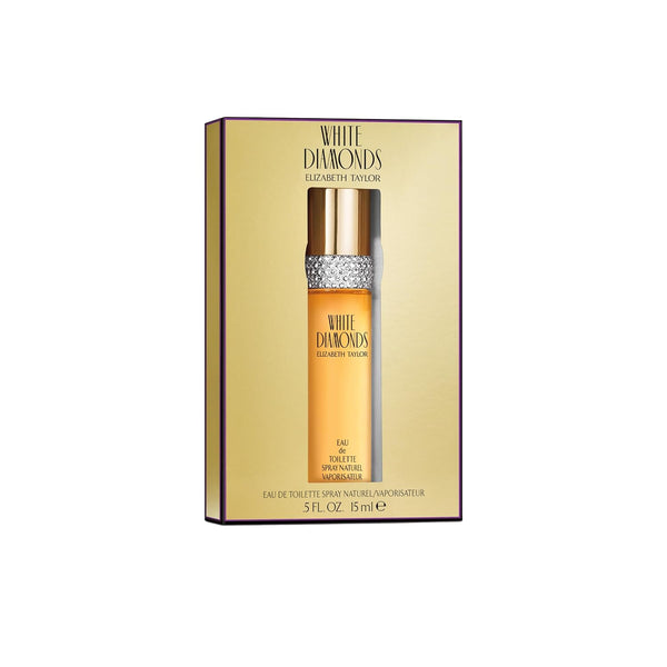 Elizabeth Taylor White Diamonds Women's Perfume, Long-Lasting Floral Fragrance for Her, Eau de Toilette EDT Spray, 0.5 fl oz -A7-1123