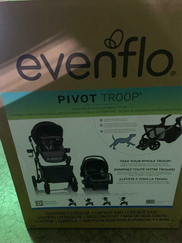 Evenflo Pivot Troop Child & Pet Modular Travel System - H14 - 1766 -M12-0106