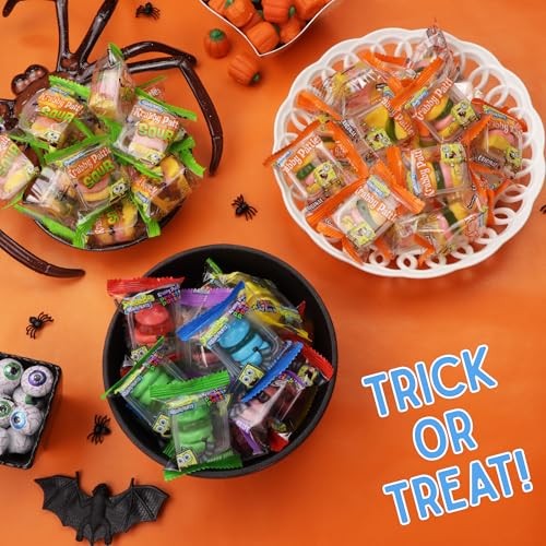 (Lot of 3) Krabby Patty Gummy Mix Bag Halloween Trick or Treat Candy 60 Count 19.05 Ounce Bag - J9 - 1632