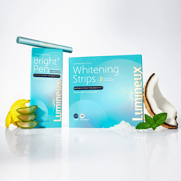 Lumineux Bright Pen, Dual Action Stain Repellant + Teeth Whitening Pen, Peroxide-Free, 10-12 Applications - F13 - 1207