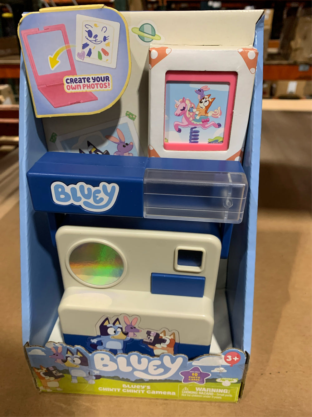 Bluey Role Play Chikit Chikit Camera Toy - White - No Size -F7-0088