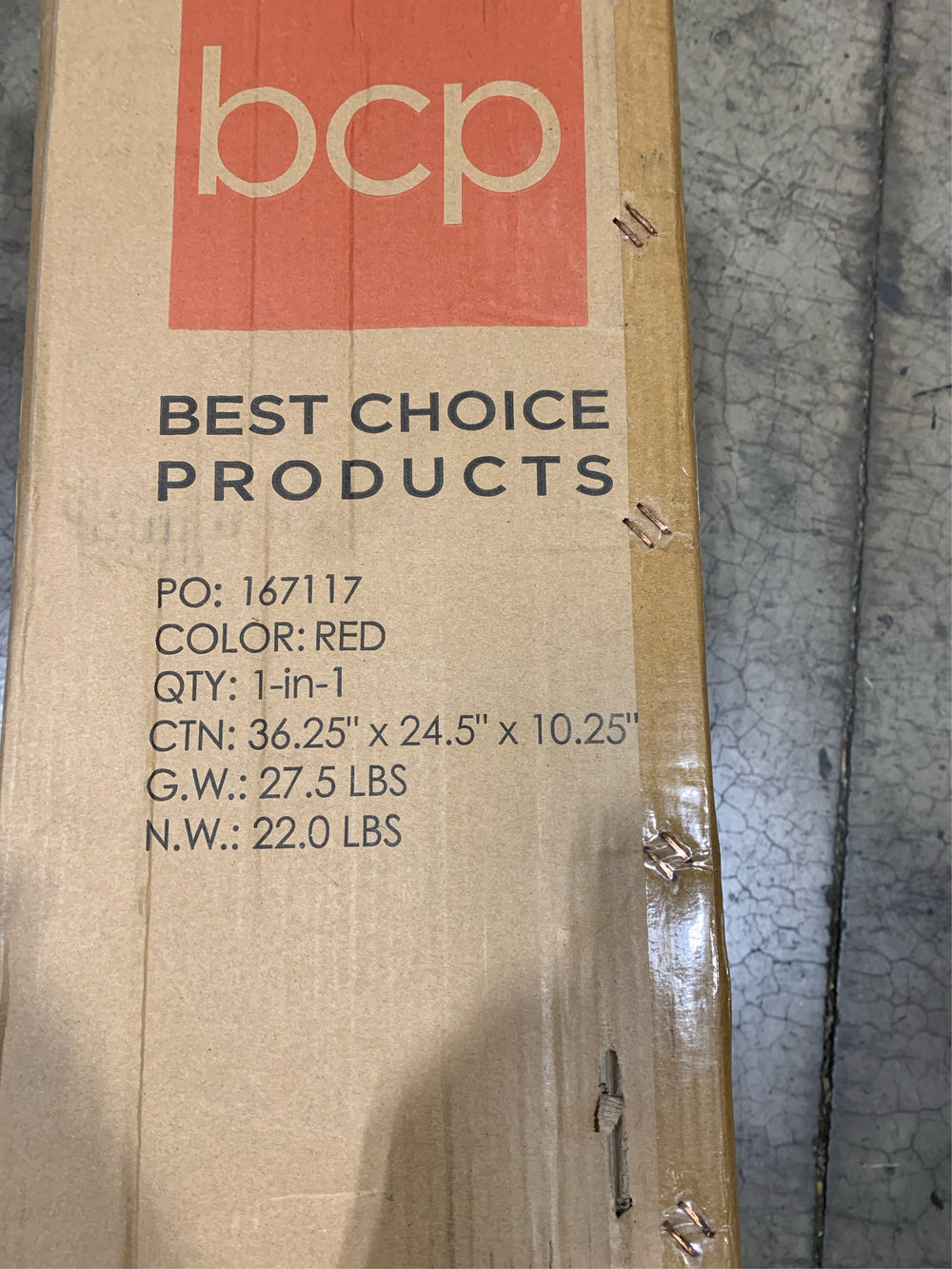 5 cu. ft. Red Plastic Wheelbarrow with Padded Handles -D6-0494