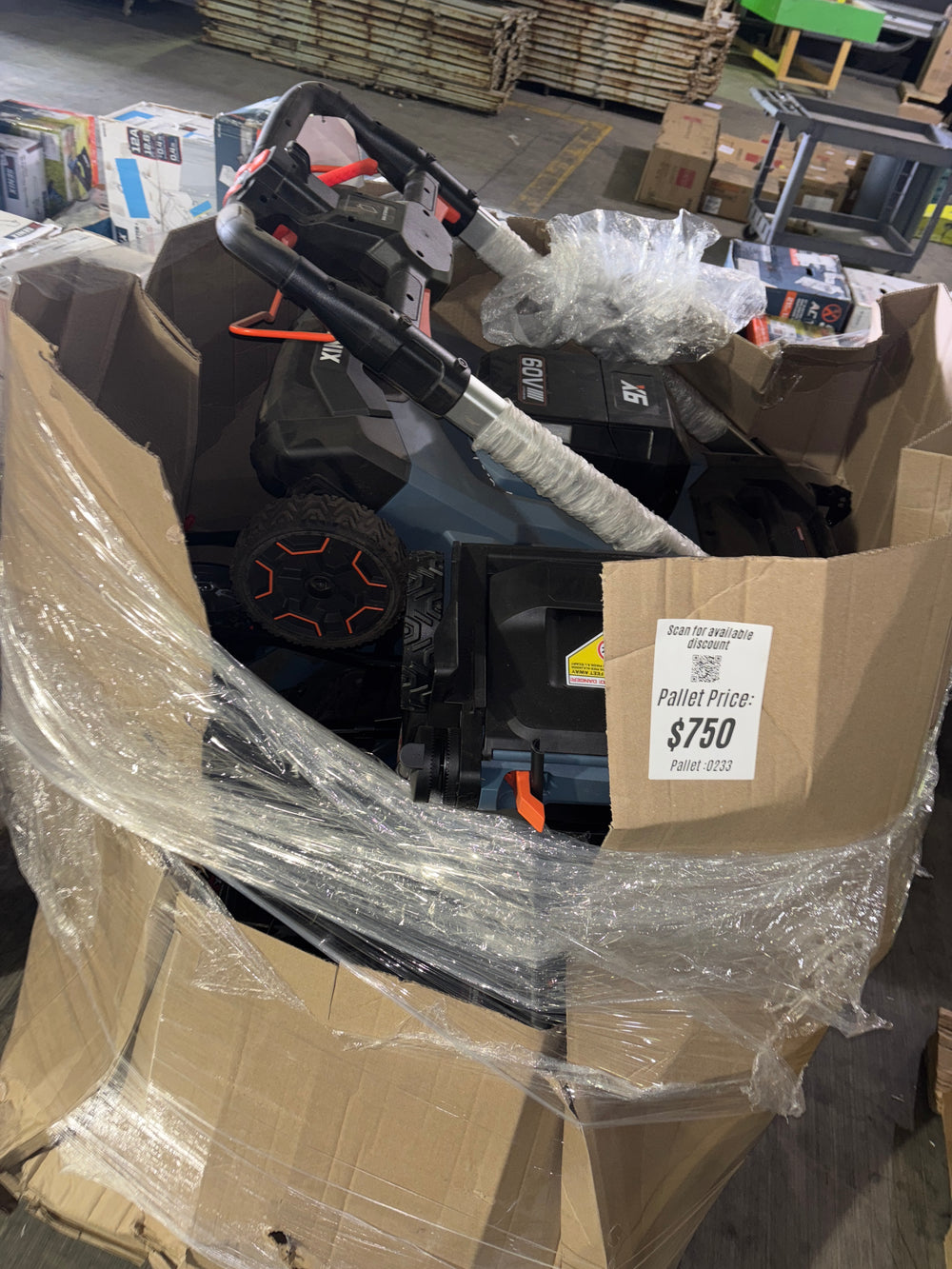Pallet #0233 (4 Mowers total)