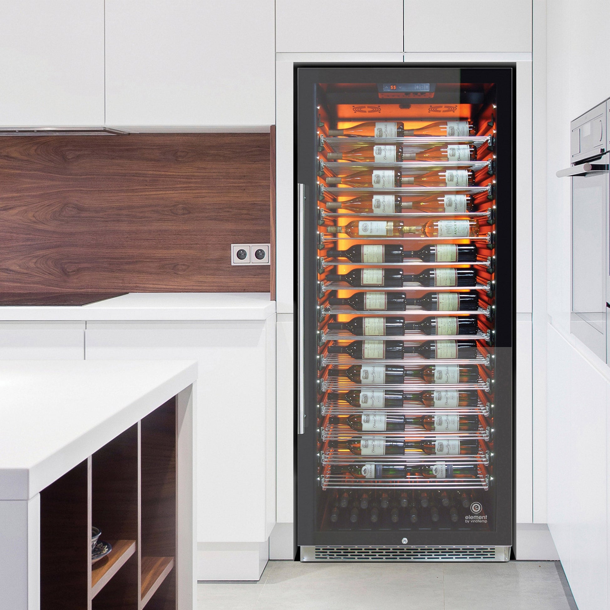 Vinotemp 188-Bottle Backlit Single-Zone Wine