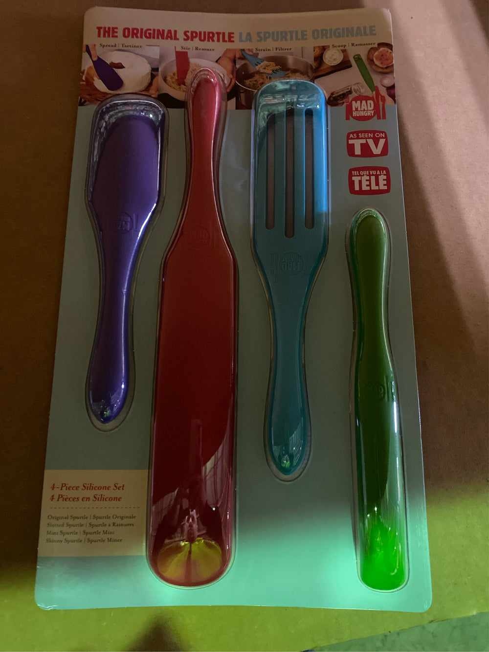 Mad Hungry 4-Piece Silicone Spurtle Set Assorted Multiple - K11 - 196