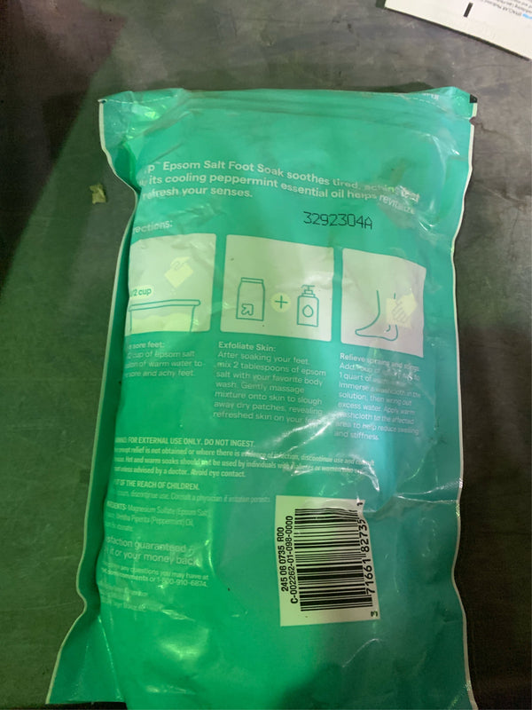 Epsom Salt - Peppermint Scent - 2lb - up&up  -F10-1869 -F10-1870 -F10-1871 -K7-0076