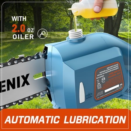 SENIX 120 Volt Max* 6.5 Amp Corded Electric Pole Saw for Tree Trimming, 8-Inch Oregon Bar and Chain, CSPE6.5-M 1884