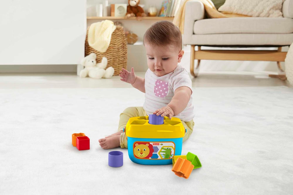 Fisher-Price Stacking Toy Baby's First Blocks Set of 10 Shapes for Sorting Play for Infants Ages 6+ Months 1315