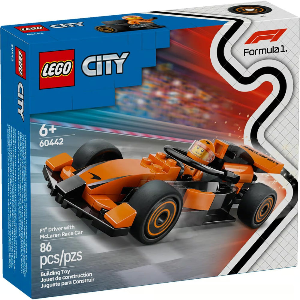 LEGO City F1 Driver with McLaren Race Car Building Toy Multi - B6 - 1115