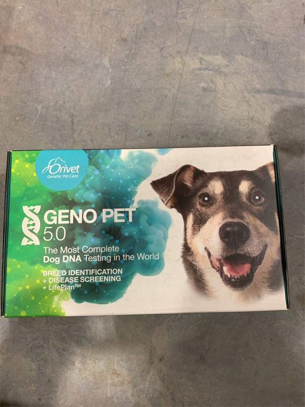 ORIVET Dog Breed DNA + Health Test - 1 Pack, Genopet+ Breed ID Kit | Comprehensive Canine Breed Identification Kit, Genetic Health Screening & Life -B8-1201