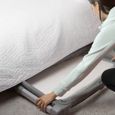 SwaddleMe Beginnings Bassinet Select - Compact Fold Multi-Position Baby Bassinet with Air Flow Mattress - Gray Tweed - H13 - 845