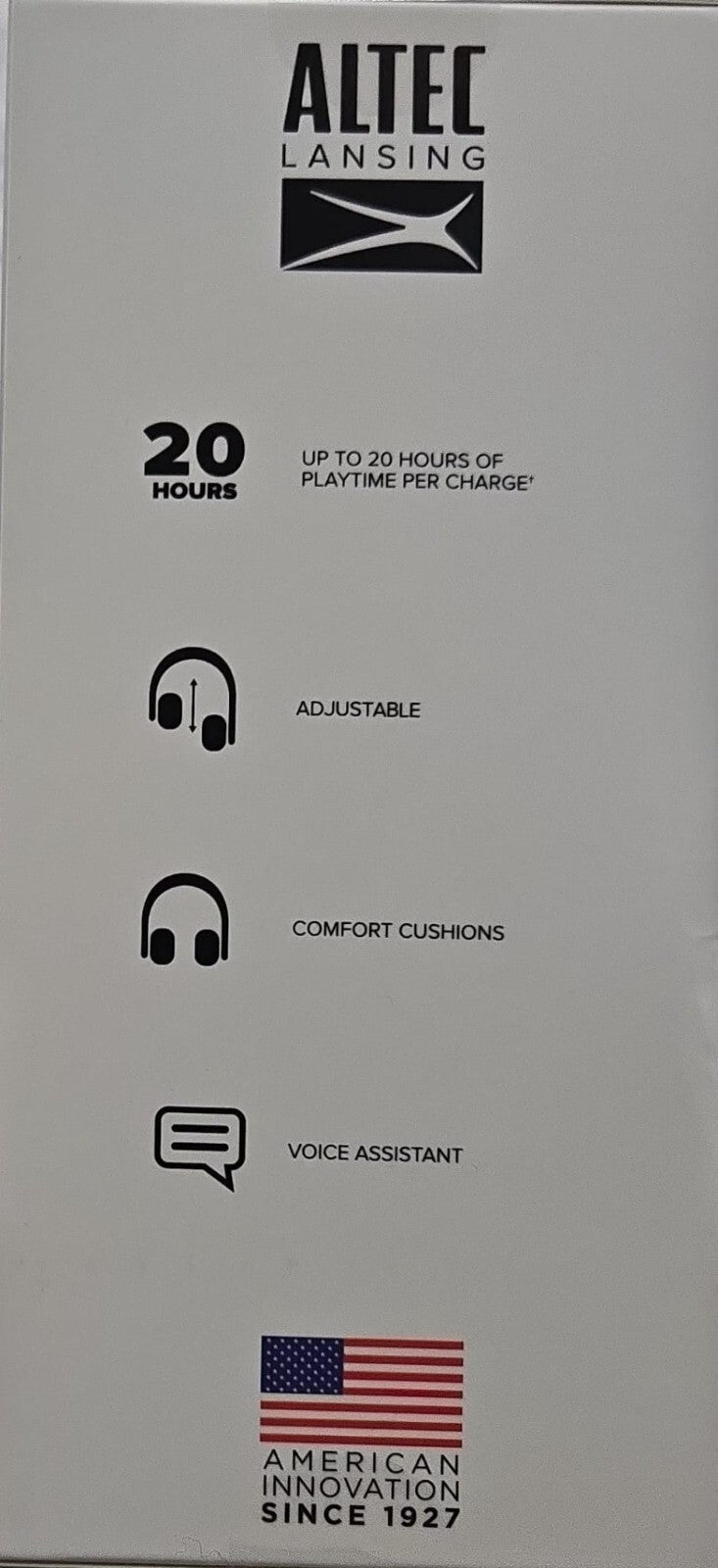 Altec Lansing BOOST Wireless Over Ear Headphones MZX3007-WHTSIL - C14 - 1357