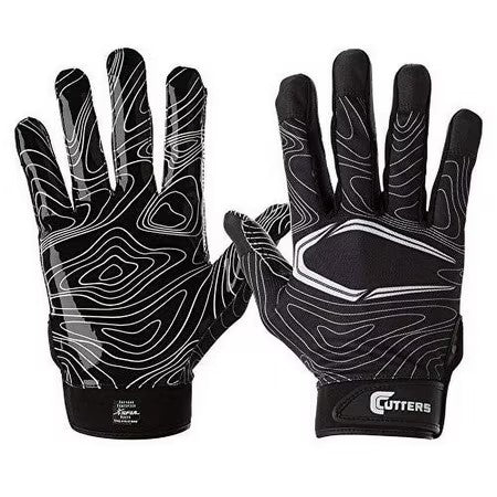 Cutters Game Day Receiver Gloves Youth S/M - C14 - 555