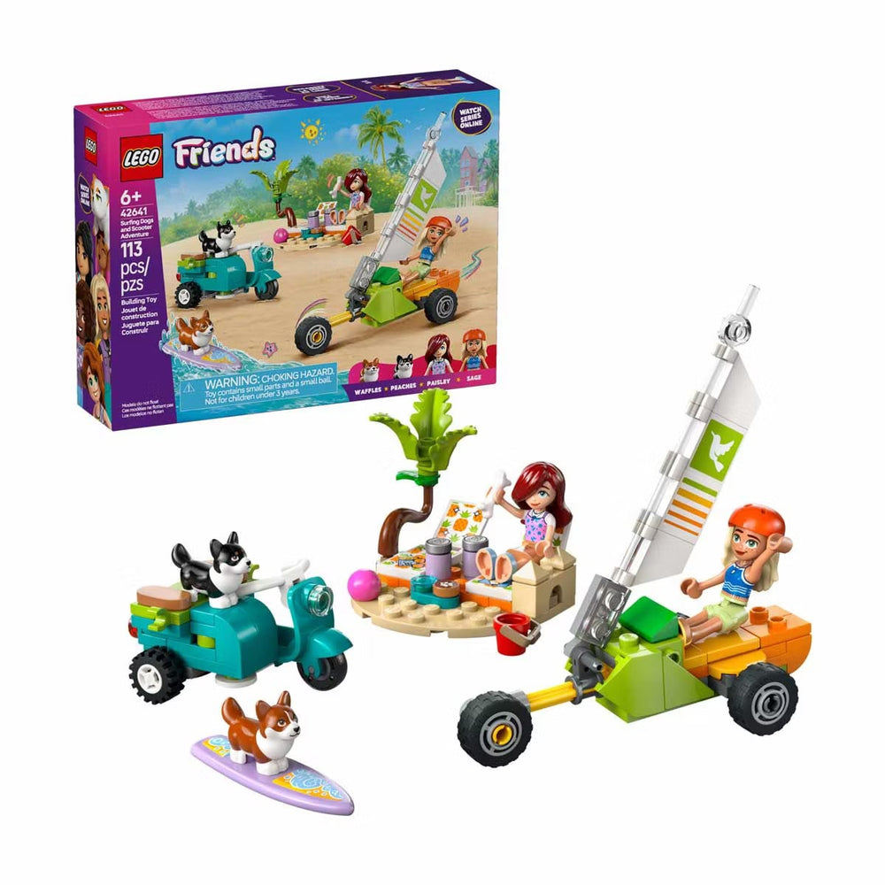 LEGO Friends Surfing Dogs and Scooter Adventure Building Toy - 42641, 1 ct - B6 - 1117