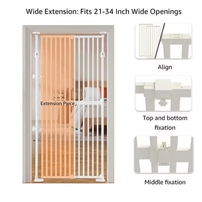 unipaws Upgraded Extra Tall Cat Gate, 29"-35"W, 75"H - A3 - 415