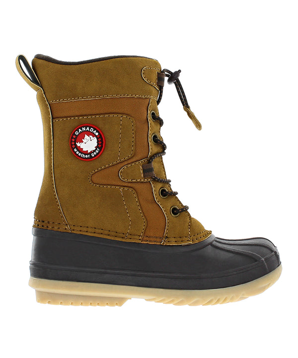 Canada Weather Gear Cold Weather Boots Chestnut - Chestnut Adelle Duck Boots - Kids Size 7M - F8 - 951