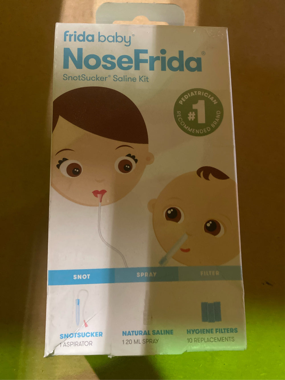 Frida Baby Baby Nasal Aspirator NoseFrida The Snotsucker All-Natural Saline - L10 - 248