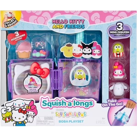 Squish-a-longs Hello Kitty and Friends Hello Kitty Boba Playset -F7-0089