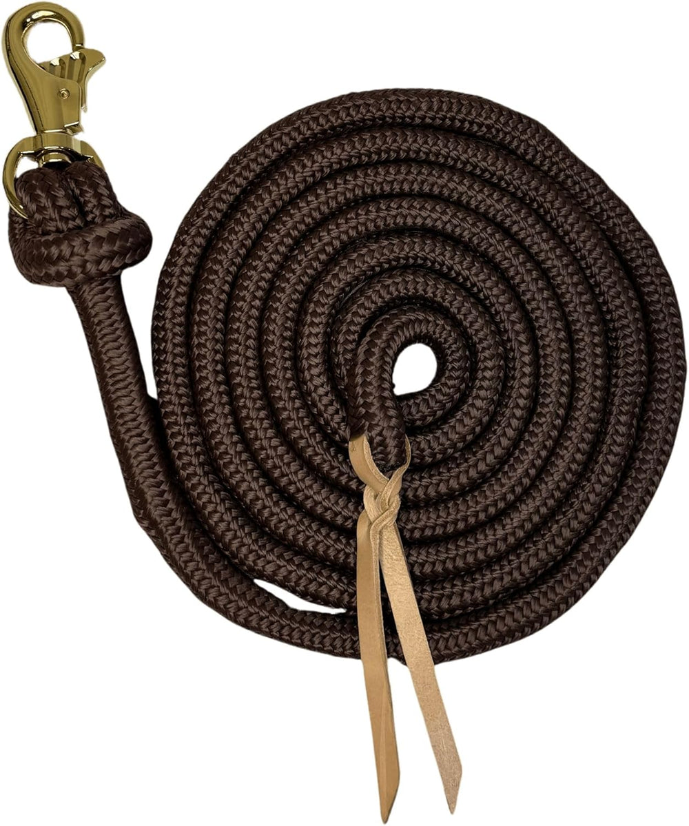 Kensington Training Lead Size: 10' Color: Brown w/Gold -A10-1262