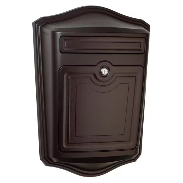 Maison Rubbed Bronze, Medium, Aluminum, Locking, Wall Mount Mailbox 1919