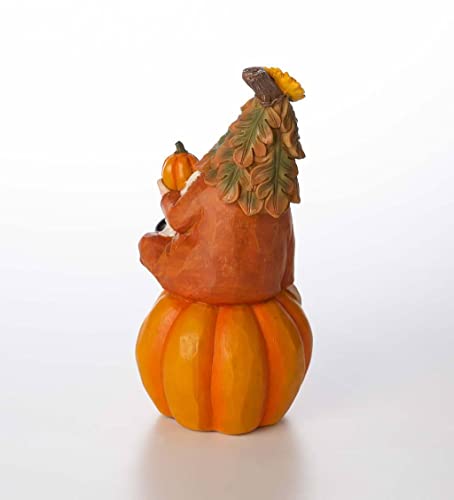Orange Happy Harvest Pumpkin Garden Gnome - F9 - 1897