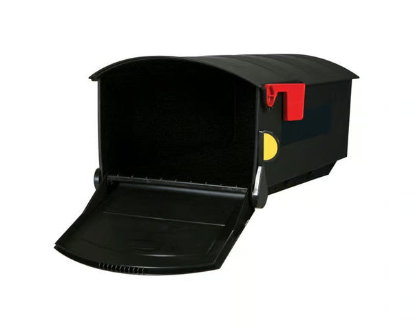 Architectural Mailboxes Patriot Classic Plastic Post Mount Black Mailbox 1957